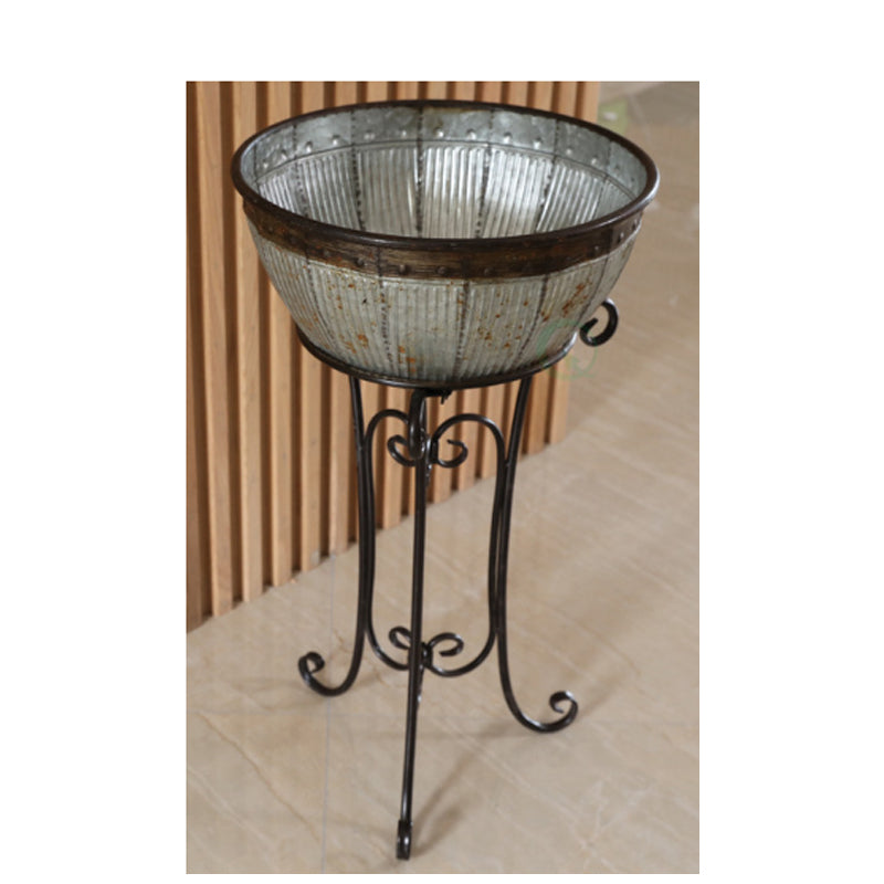 Galvanized Metal Beverage Cooler Tub with Stand Primo Products LLC.