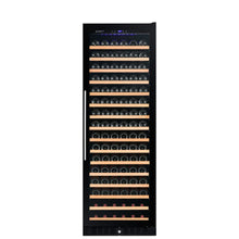 Load image into Gallery viewer, Smith and Hanks 166 Bottle Single Zone Wine Cooler, Smoked Black Glass Door