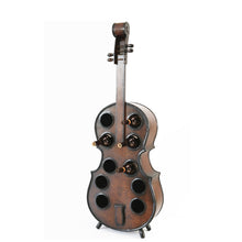 Load image into Gallery viewer, Wooden Violin Shaped Wine Rack-10 Bottle Decorative Wine Holder_2