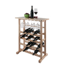 Load image into Gallery viewer, 24-Bottle Wine Rack with Glass Rack_2