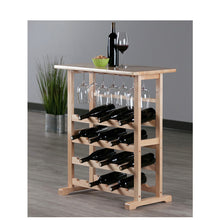 Load image into Gallery viewer, 24-Bottle Wine Rack with Glass Rack_1