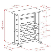 Load image into Gallery viewer, 24-Bottle Wine Rack with Glass Rack_8