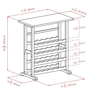 24-Bottle Wine Rack with Glass Rack_8