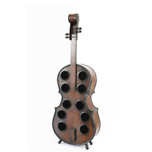 Load image into Gallery viewer, Wooden Violin Shaped Wine Rack-10 Bottle Decorative Wine Holder_3