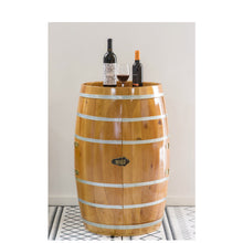 Load image into Gallery viewer, Wooden Wine Barrel Shaped Wine Holder, Bar Storage Lockable Storage Cabinet_3