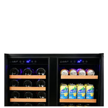 Load image into Gallery viewer, Wine &amp; Beverage Cooler, Smoked Black Glass Door