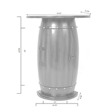 Load image into Gallery viewer, Wooden Wine Barrel Console Bar End Table Lockable Cabinet_8