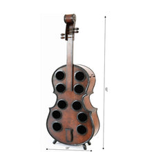 Load image into Gallery viewer, Wooden Violin Shaped Wine Rack-10 Bottle Decorative Wine Holder_6