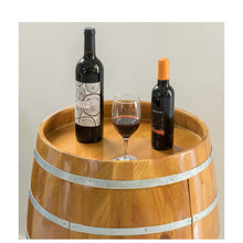 Load image into Gallery viewer, Wooden Wine Barrel Shaped Wine Holder, Bar Storage Lockable Storage Cabinet_4