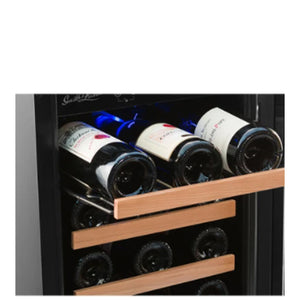 Smith and Hanks 32 Bottle Dual Zone Wine Cooler, Stainless Steel Door Trim