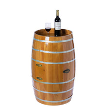 Load image into Gallery viewer, Wooden Wine Barrel Shaped Wine Holder, Bar Storage Lockable Storage Cabinet_2