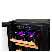 Load image into Gallery viewer, Wine &amp; Beverage Cooler, Smoked Black Glass Door