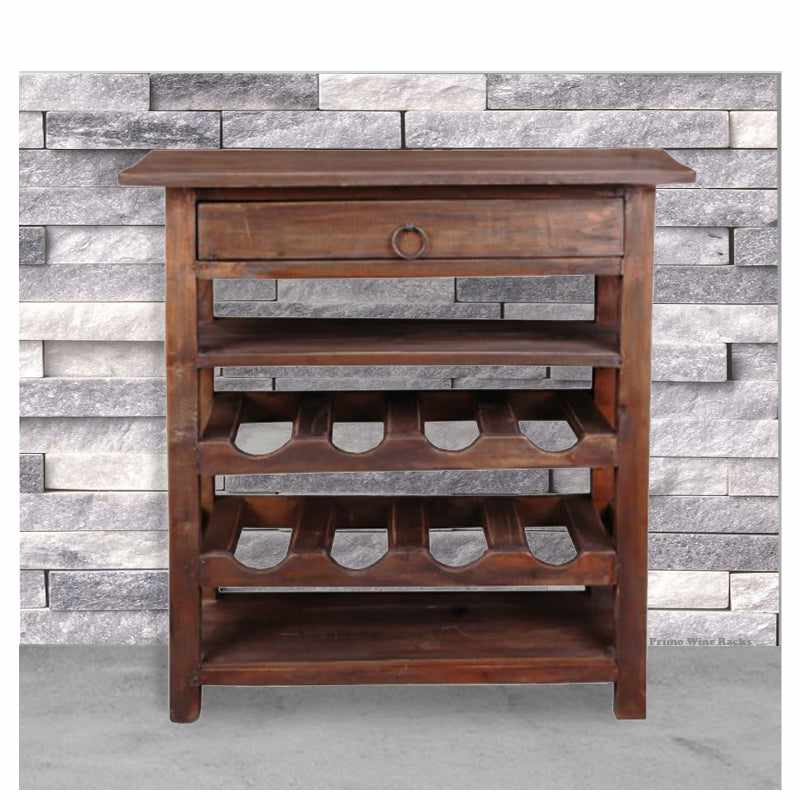 Wine Server – Rustic Mahogany