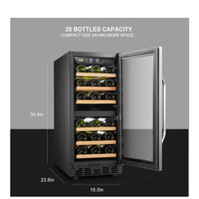 Load image into Gallery viewer, LANBO 28 BOTTLE DUAL ZONE WINE COOLER - LW28D_3 COUPON