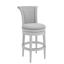 Load image into Gallery viewer, Modern Farmhouse White Swivel Bar Stool