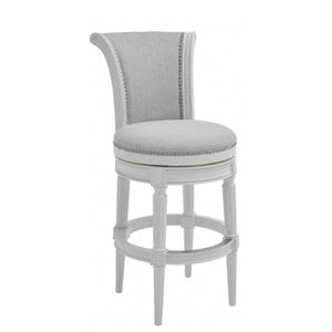 Modern Farmhouse White Swivel Bar Stool