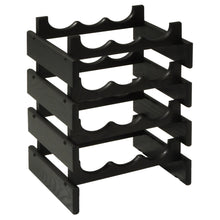 Load image into Gallery viewer, Solid Oak 12 Bottle Wine Rack (4 Colors)