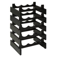 Load image into Gallery viewer, Solid Oak 15 Bottle Wine Rack (4 Colors)