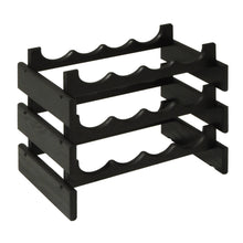 Load image into Gallery viewer, Solid Oak 12 Bottle Wine Rack (4 Colors)