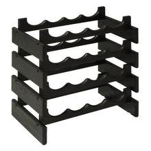 Load image into Gallery viewer, Solid Oak 16 Bottle Wine Rack - in 4 Colors