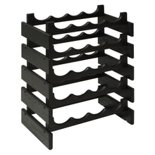 Load image into Gallery viewer, Solid Oak 20 Bottle Wine Rack (4 Colors)