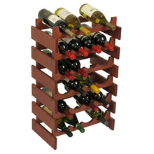 Load image into Gallery viewer, Solid Oak 24 Bottle Wine Rack (4 Colors)