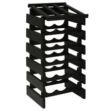 Load image into Gallery viewer, Solid Oak 18 Bottle Wine Rack with Display Top (4 Colors)