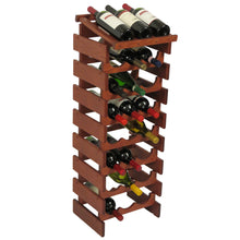 Load image into Gallery viewer, Solid Oak 24 Bottle Wine Rack with Display Top (4 Colors)