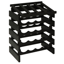 Load image into Gallery viewer, Solid Oak 20 Bottle Wine Rack with Display Top (4 Colors)