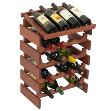 Load image into Gallery viewer, Solid Oak 20 Bottle Wine Rack with Display Top (4 Colors)