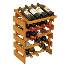 Load image into Gallery viewer, Solid Oak 20 Bottle Wine Rack with Display Top (4 Colors)