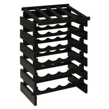 Load image into Gallery viewer, Solid Oak 24 Bottle Wine Rack with Display Top (4 Colors)